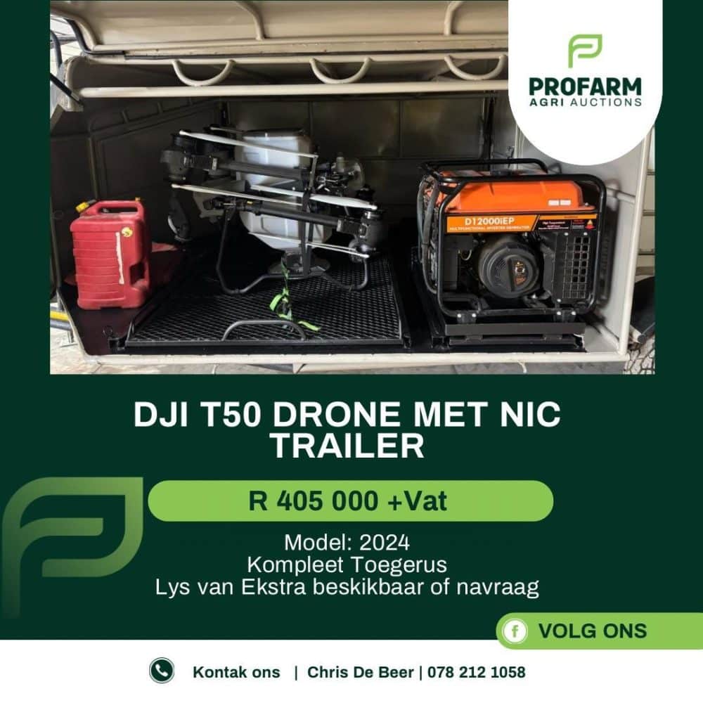 DJI T50 DRONE MET NIC TRAILER